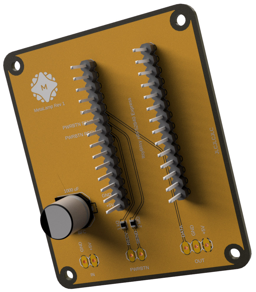 I have no idea how I ended up with a scratch on my PCB rendering, but here we are.
