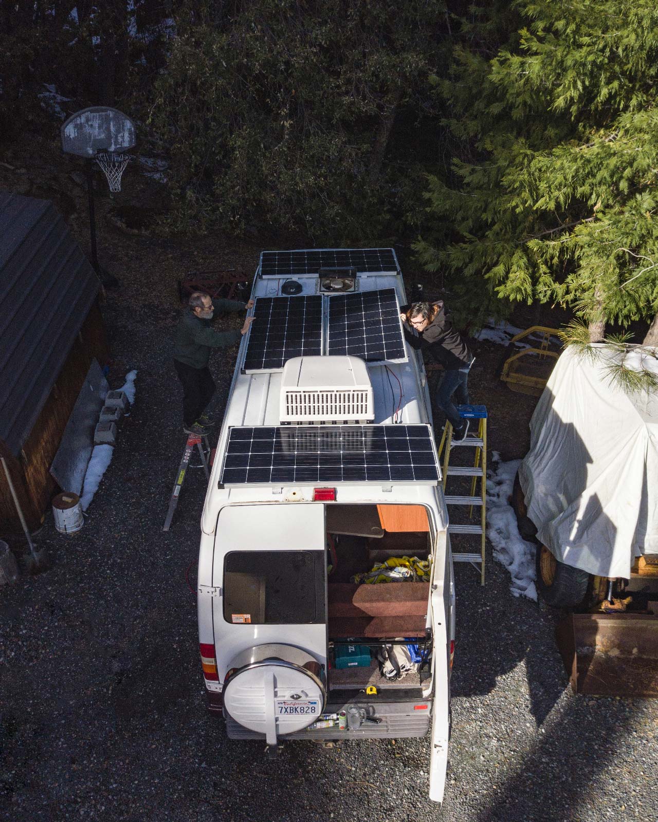 With some help from my dad!